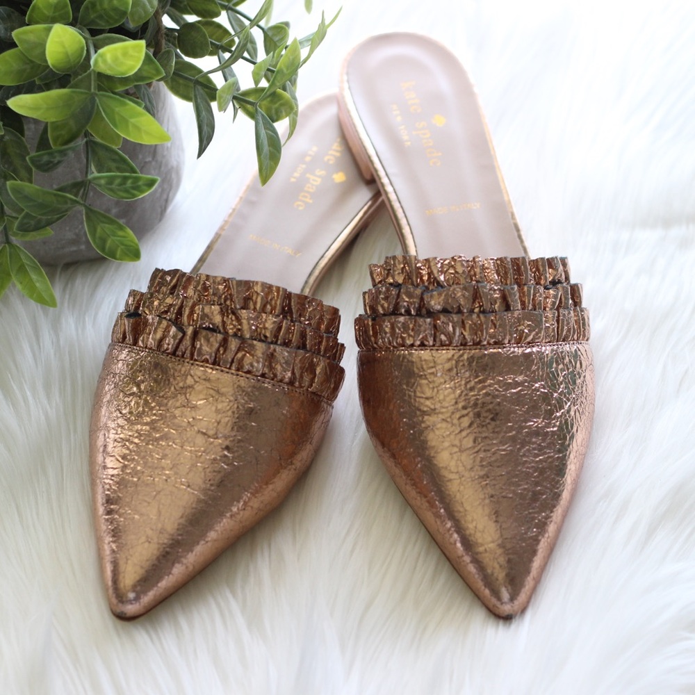 Kate Spade Rose Gold Loafers